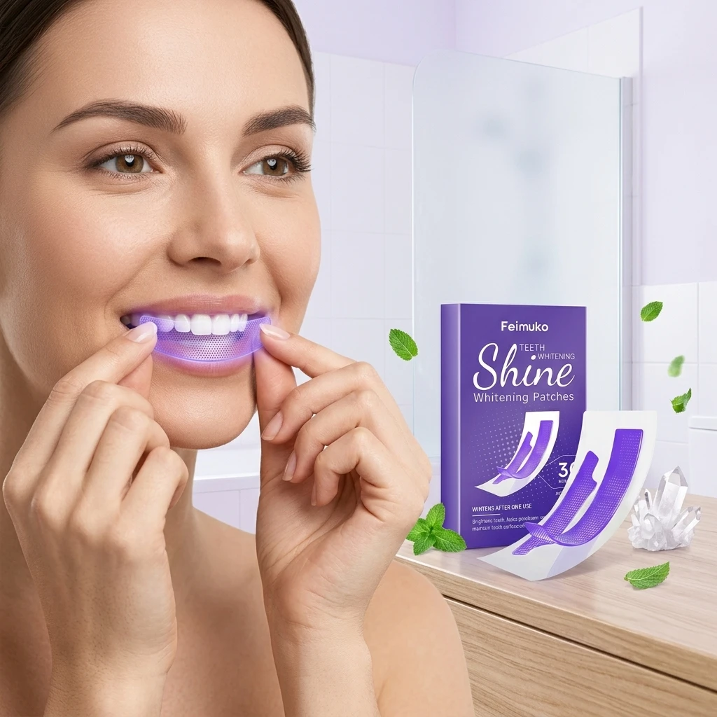 Feimuko Purple Teeth Whitening - Teeth Whitening Strips Crest ulasan dan harga