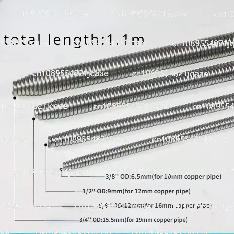 Internal copper pipe bending spring for Air Condition Stainless Steel 10-19mm manual bending Pipeline Spring Tube Bending Tool