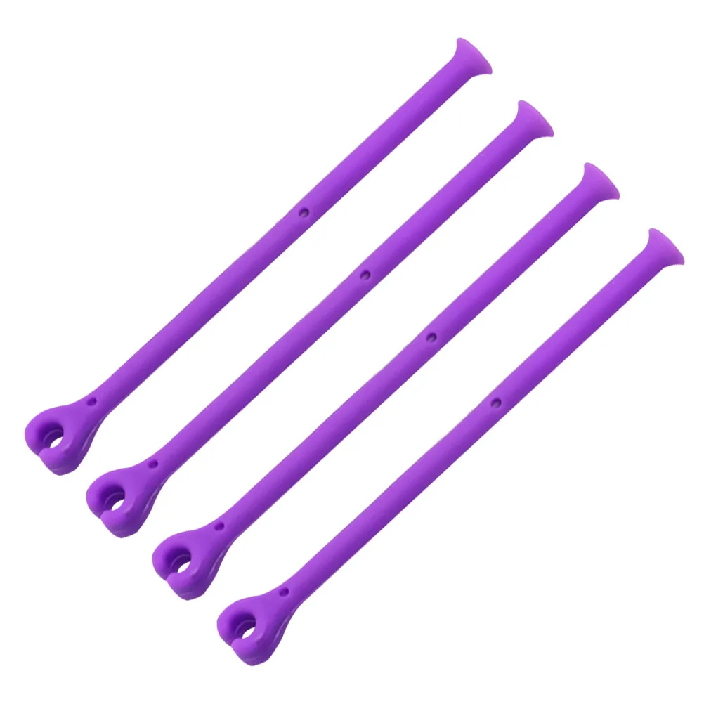 

4 pcs Silicone Red Glass Fixing Rack Anti-Rust Easy Clean Storage Organizer for Kitchen Cabinet Space Saver