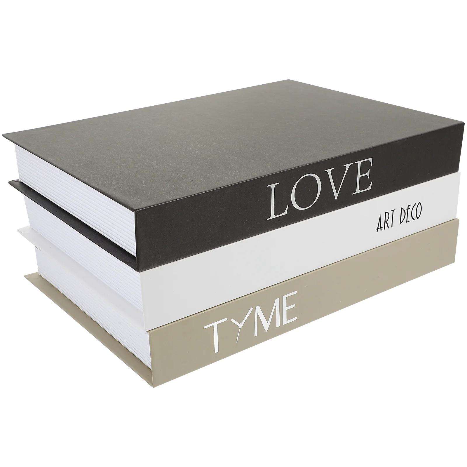 

3 Pcs Bookends Imitation Decoration Desktop Fake Simulation Ornament Statue Adorn Room Office