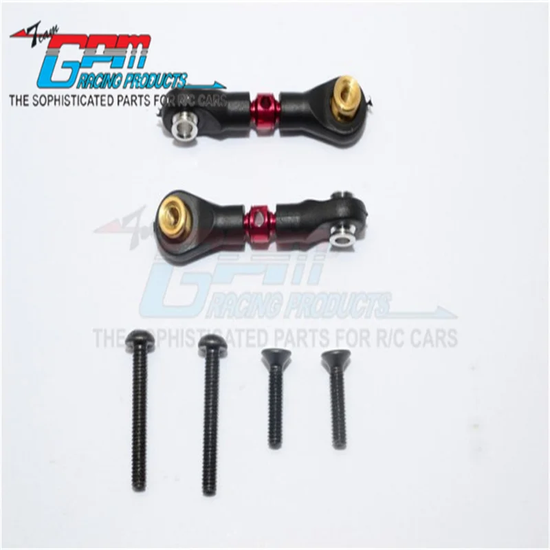 BRACCIO SUPERIORE IN LEGGIA GPM (DISIGN TIE ROD CON FILETTO M3) - 1PR SET CC054/M3-S-BEBK PER TAMIYA CC01 (58324\49490\XC PAJERO) AGGIORNAMENTO