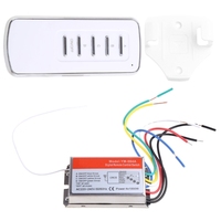 220V Digital Remote Control 4 Ways ON/OFF Controller For Light Lamp