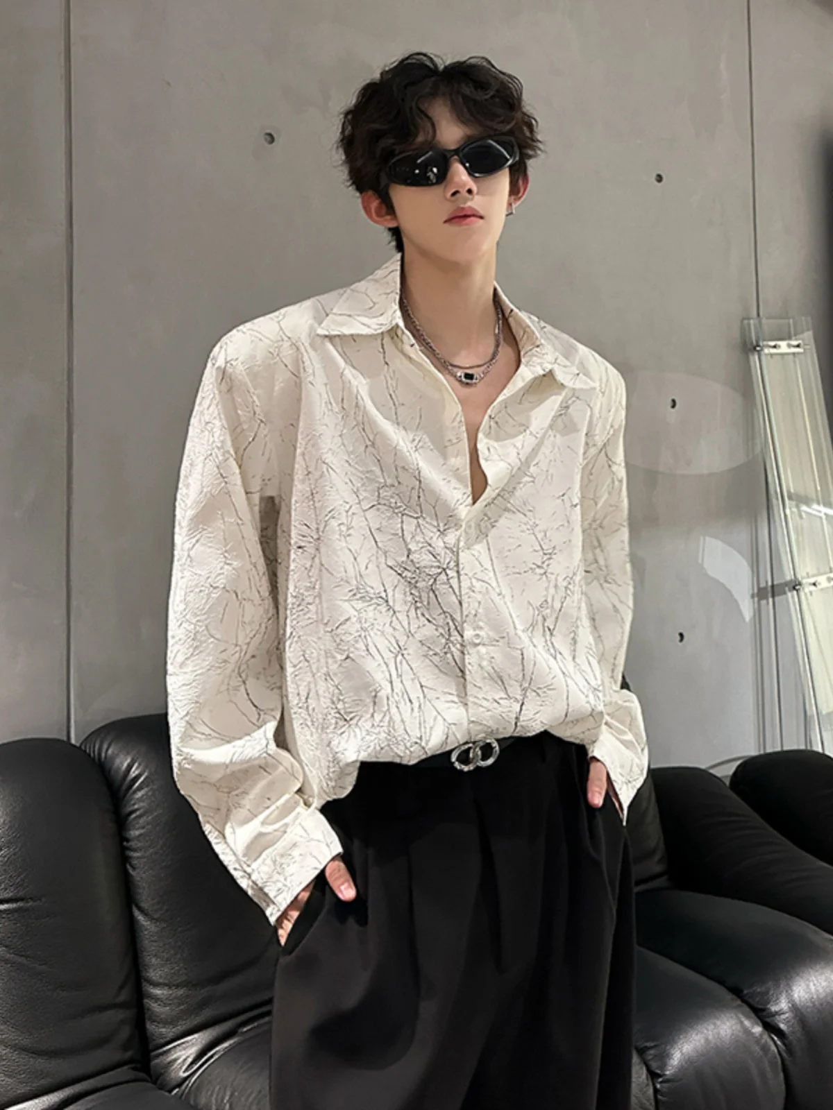 Loose Long Sve Men'… - image