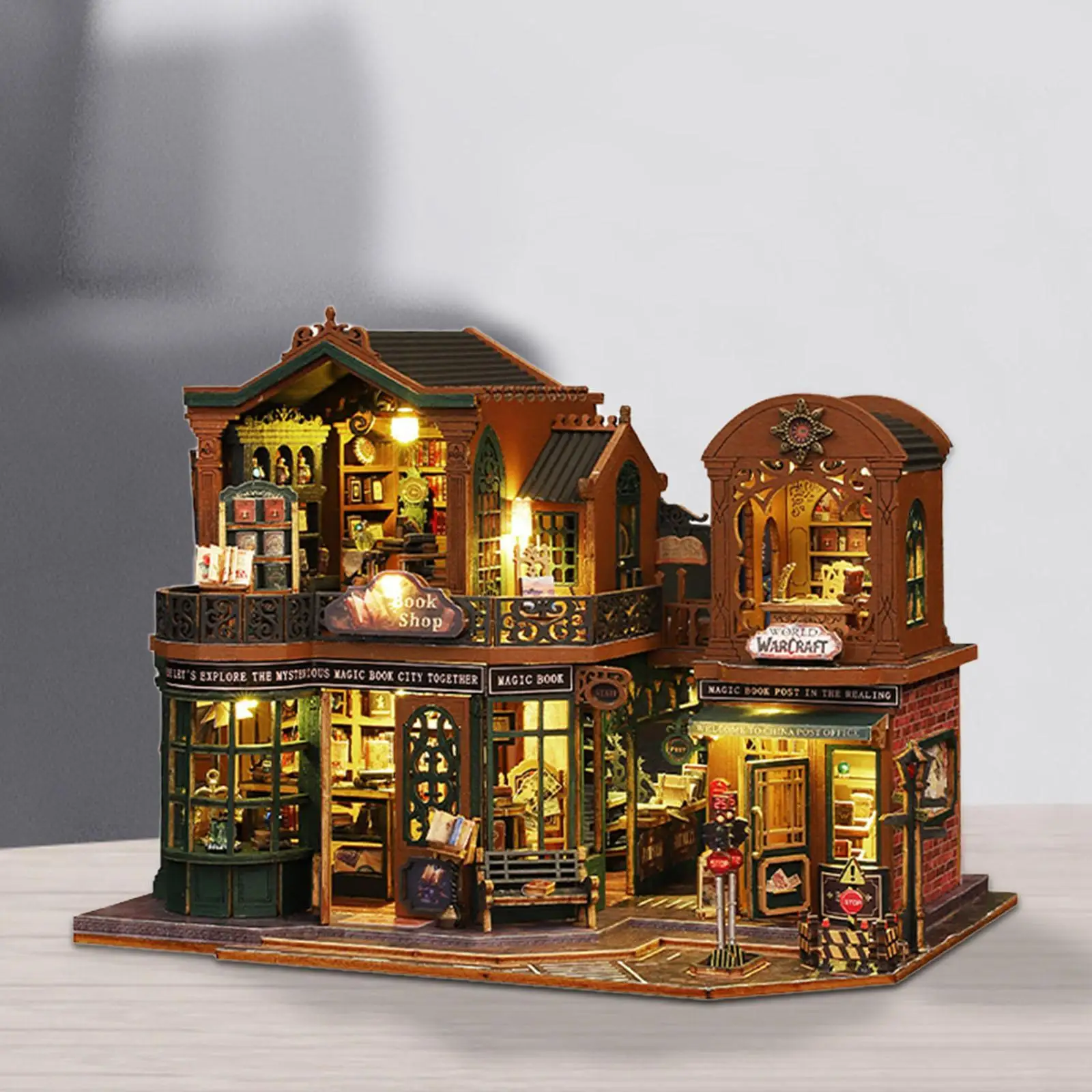 Kits de maison de poupée Miniature, bricolage, puzzle 3D, ornement, décoration de bureau pour enfants