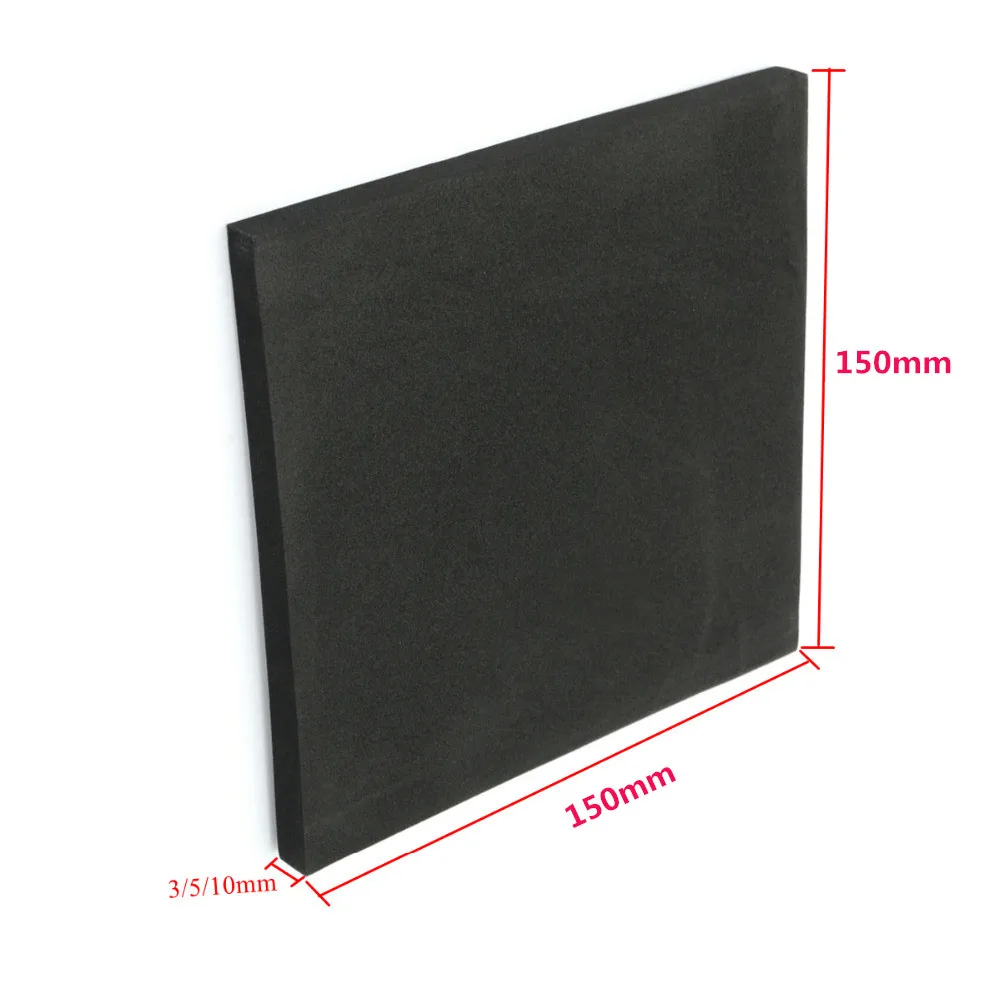 150x150mm 3/5/10mm ESD Anti Static Pin Insertion High Density Foam Soundproofing Foam Sound-Absorbing Noise Sponge Foams