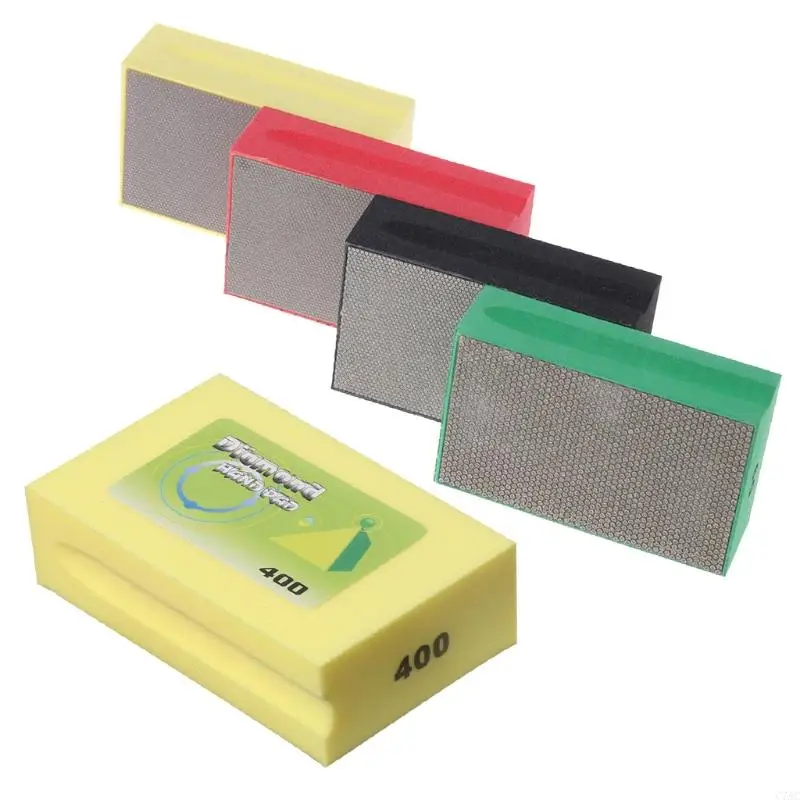 Diamond Hand Polishing Pad Sanding Grinding For Glass Stone Marble 60-400 Grit C7AC