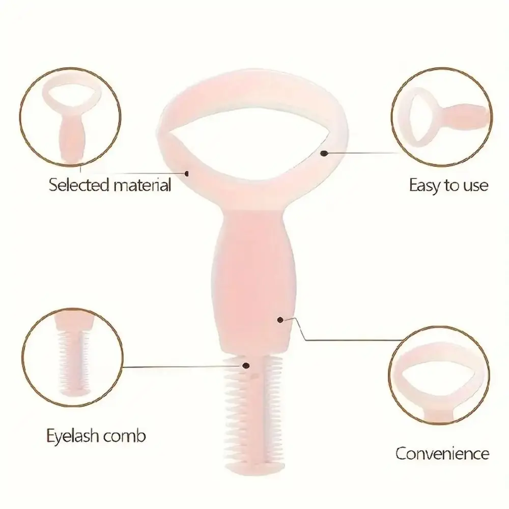 Plastic Novice Eyeliner Template with Comb Wearing Aid Eyeliner Stencil Reusable Mascara Shield Guard Ancillary Makeup Tools