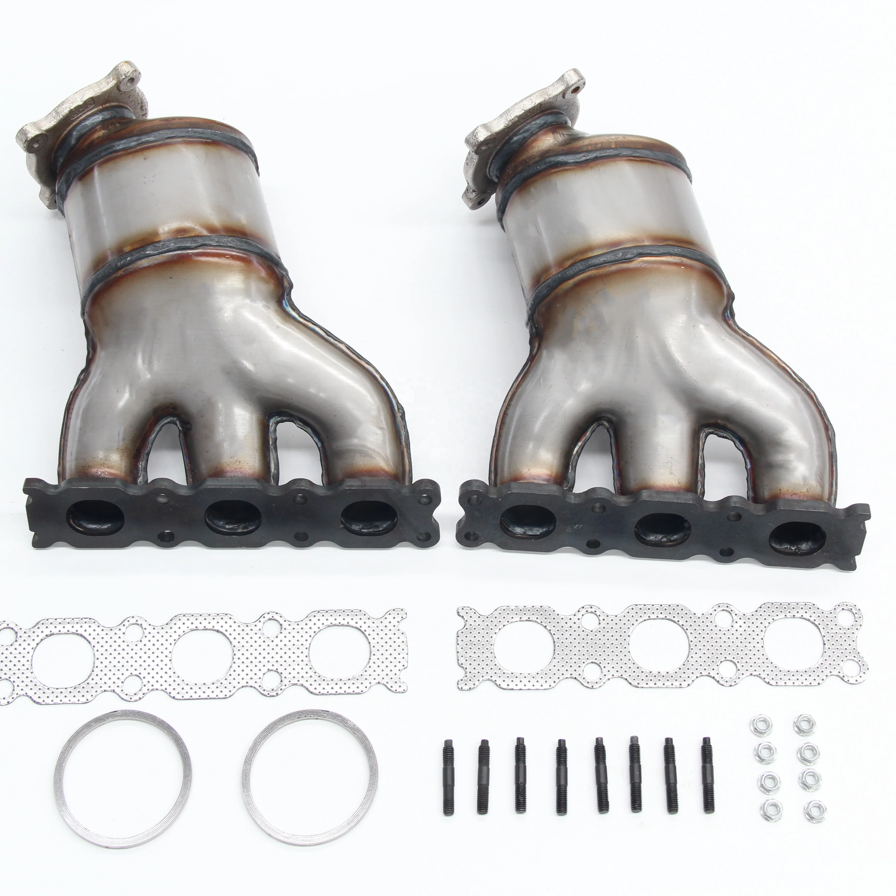 For 2012 Land Rover LR2 and Volvo left/Right/Rear exhaust manifold catalytic converter assembly with gasket and hardware