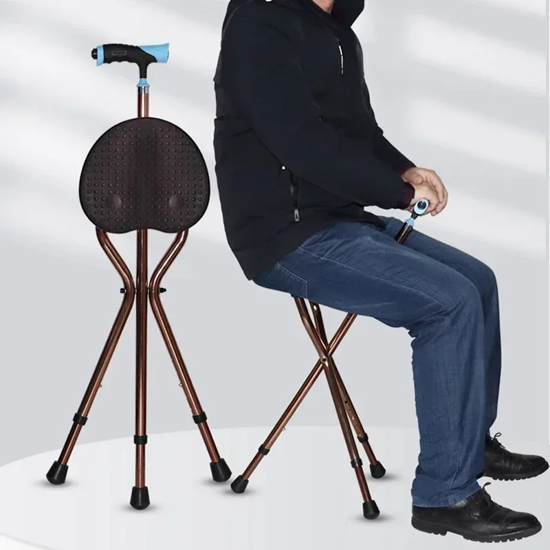 

Walking Stick Foldable Stool Ultralight Stool Old People Stool Aluminium Alloy Senior Furniture Krukken LLSC