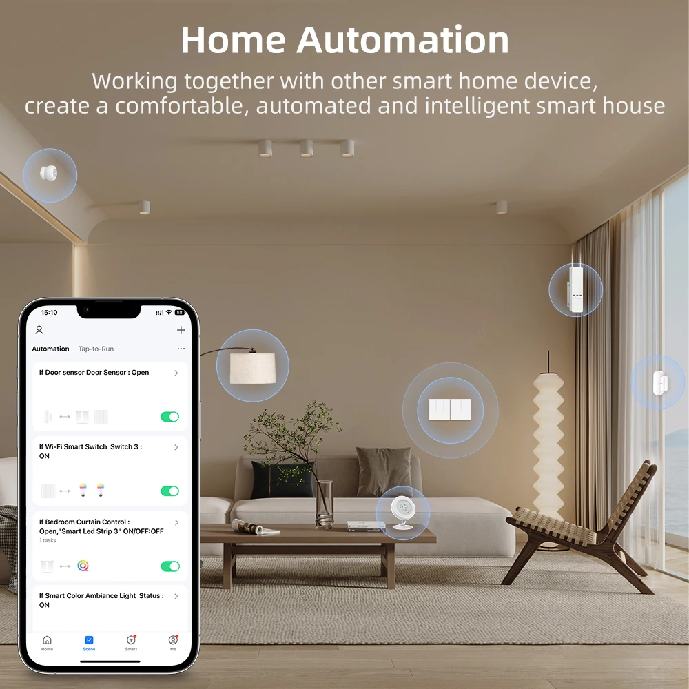 AVATTO Tuya WiFi Smart Light Switch 1/2/3/4 Gang Neutral Wire richiesto Wall Push Switch Smart Life funziona con Alexa Google Home