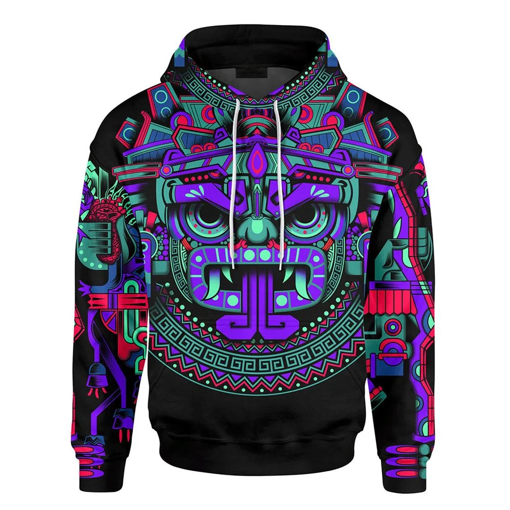  Men's Hoodie Spring and Autumn Casual Long Sleeve for Men New Arrival 2024 3D Print Colorful Art Mexico tops Fashion Streetwear