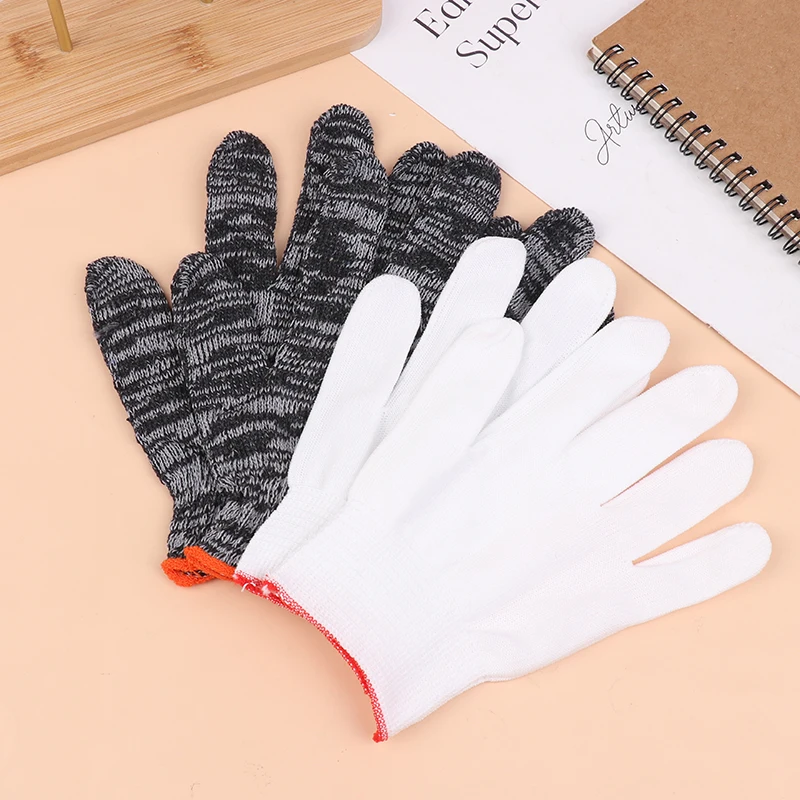 12Pairs Working Gloves Non-slip And Wear-resistant Construction Site Elastic Work Gloves Encrypted Labor Protection Gloves