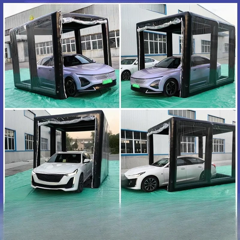 

Outdoor inflatable garage transparent parking tent, mobile garage cover, convenient closed-air garage