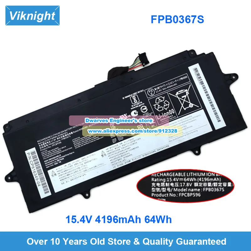 FPB0367S Battery 15.4V 4196mAh 64Wh for FMV UH-X LifeBook U9312 U9313 U94 UH90 WU-X WU2 WU4