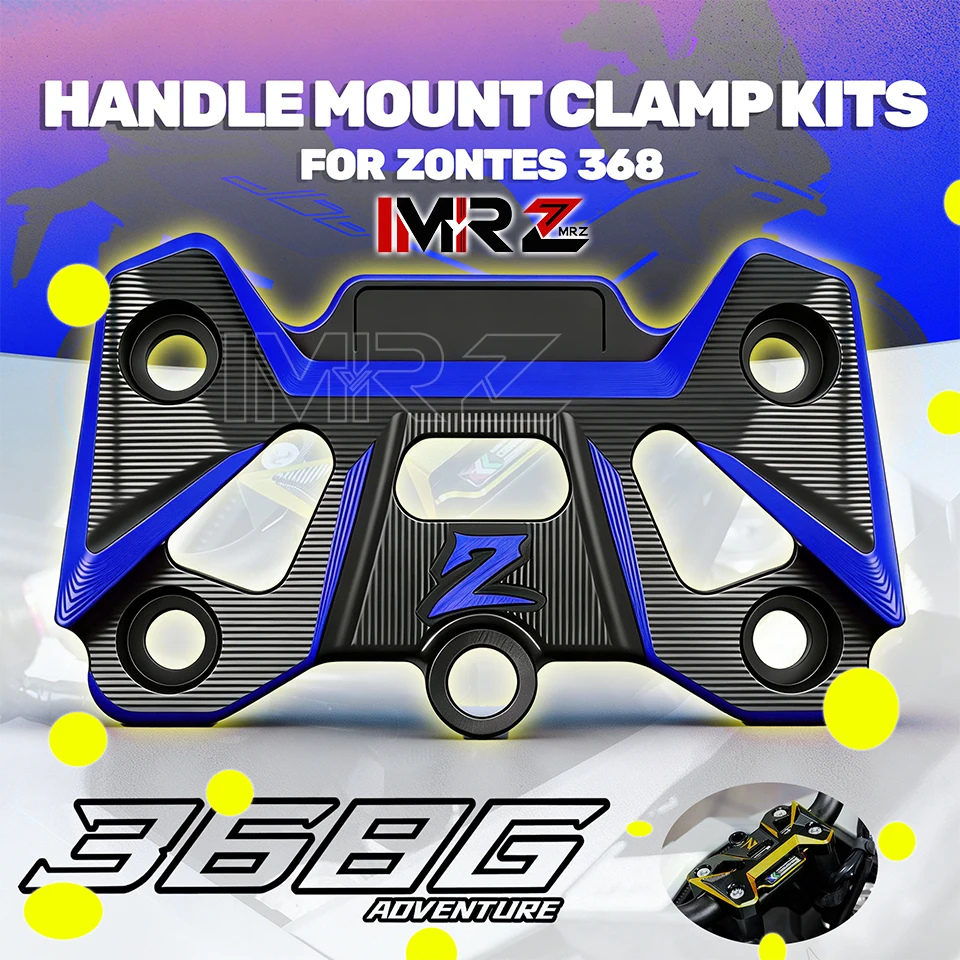 

Комплекты креплений для руля из алюминия с ЧПУ, аксессуары для мотоциклов, детали для руля Zontes 368G 368 G G368