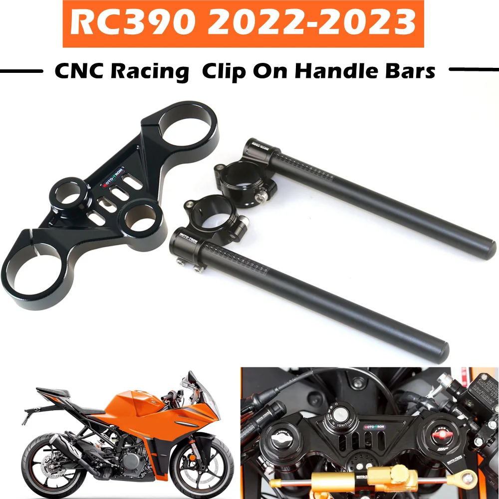 

For RC390 RC200 2022-2023 CNC Racing Refit Clip On Handle Bars Front End Upper Top Clamp