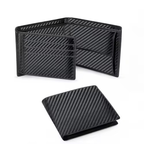 Wallets Mens Slim RFID Blocking with Coin Pocket  2 Banknote Compartments 10 Credit Card Holders Wallet for Men - Image 7