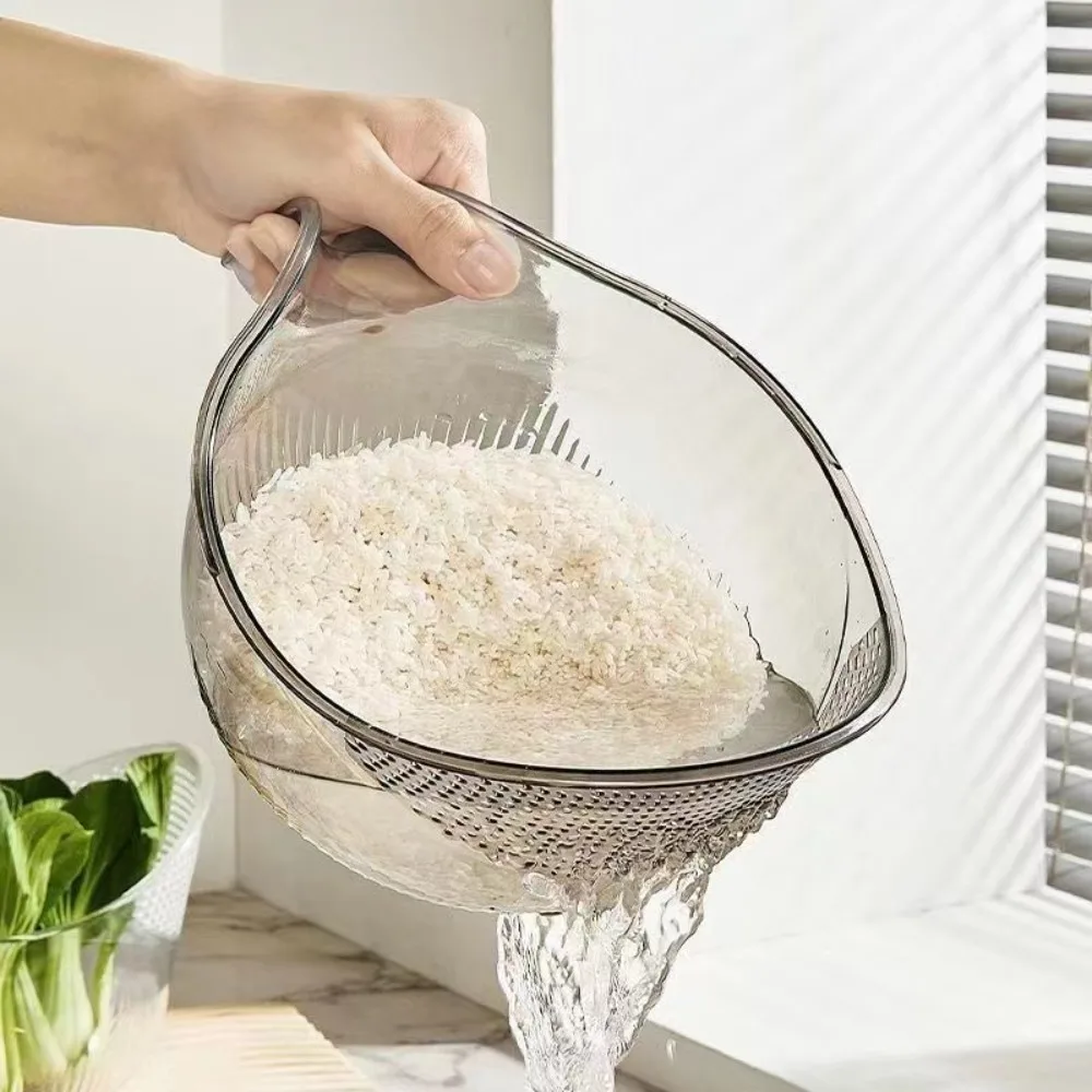 New Plastic Multifunctional Drainage Basket Fruit Plate Kitchen Vegetable Basin Salad Draining Bowl Household Sink