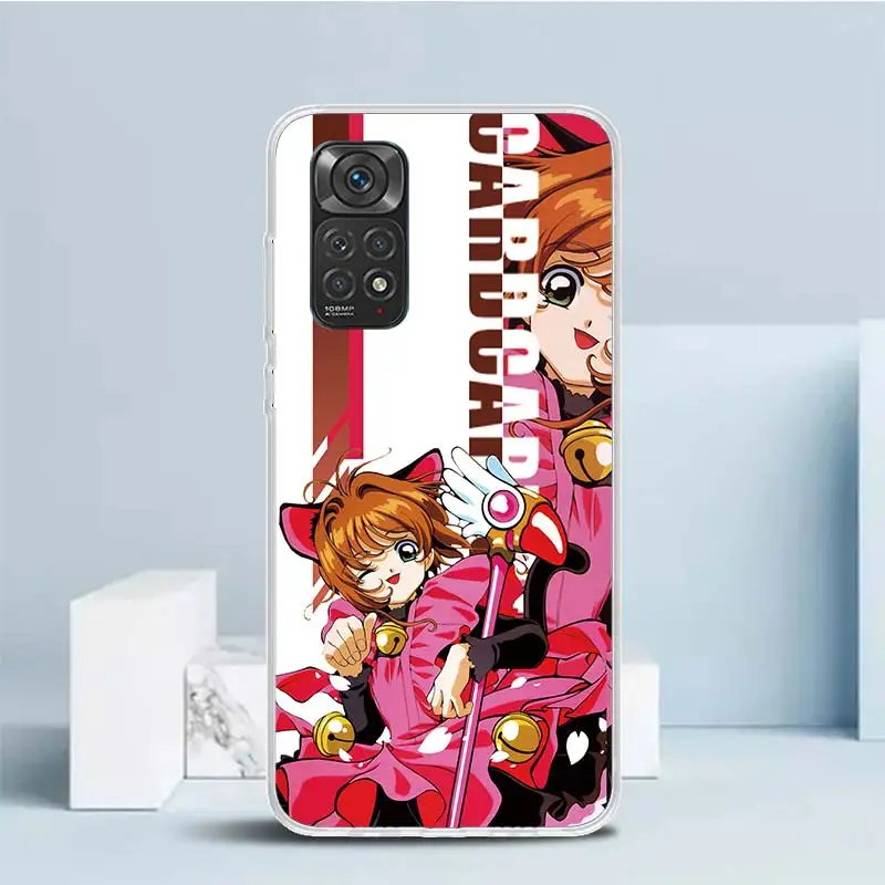 Anime Cardcaptor Sakura cute Cover for Xiaomi Redmi Note 12 12S 13 11S 11T 11E 10S 10 Pro Phone Case Print 11 9S 9 9T 8 8T 7 Plu