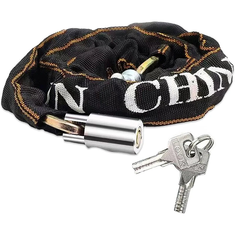 

Heavy Duty Bike Chain Lock High Security Anti-Theft Lock portable mountain bike lock, electric battery motorcycle anti-pick lock