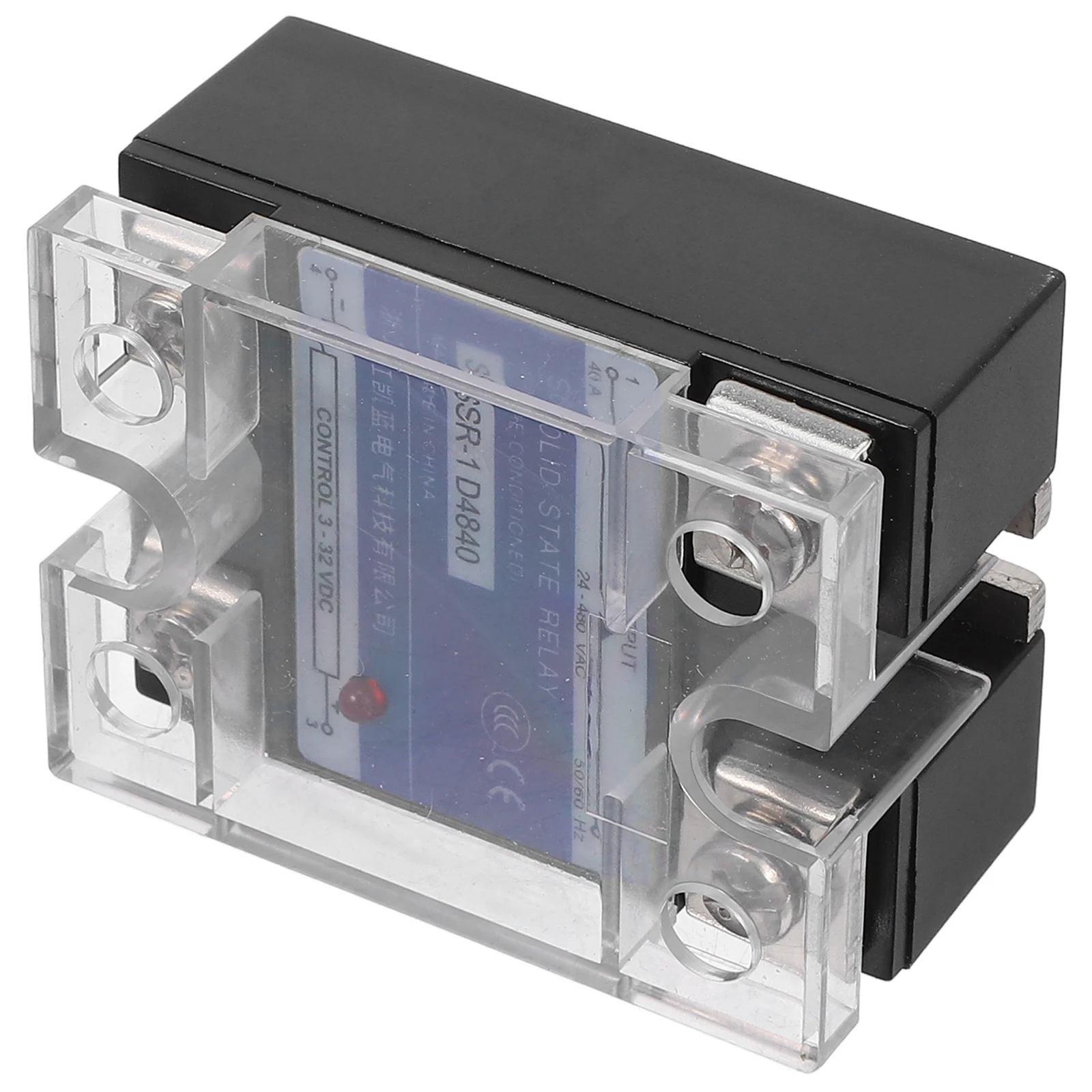 

Solid State Relay 40A Non contact Module Electromechanical Replacement DC Control AC Aluminum Plastic Cover Excellent Power