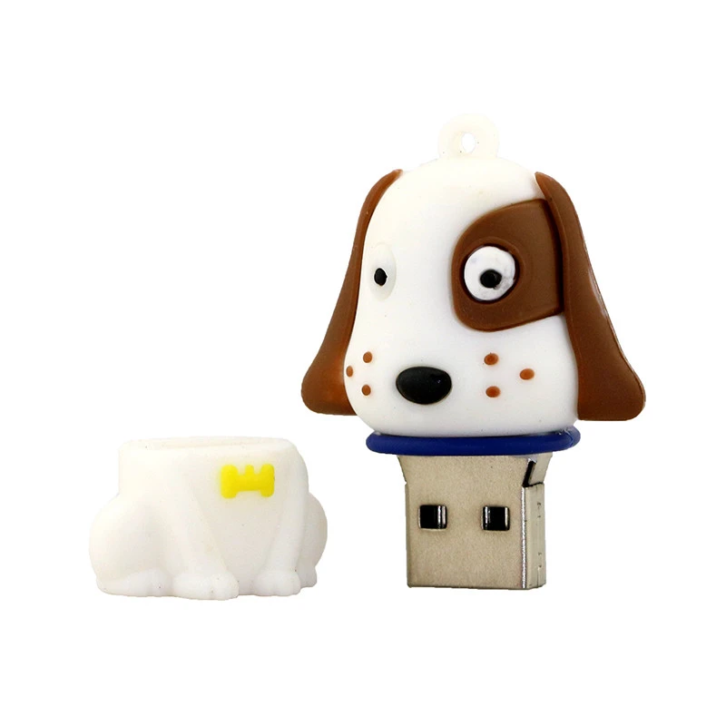 Pen Drive Cartoon Mini Bulldog Pug Labrador Dogs USB Flash Drives 8GB 16GB 32GB 64GB 128GB Pendrive 256GB Cle USB Memory Stick