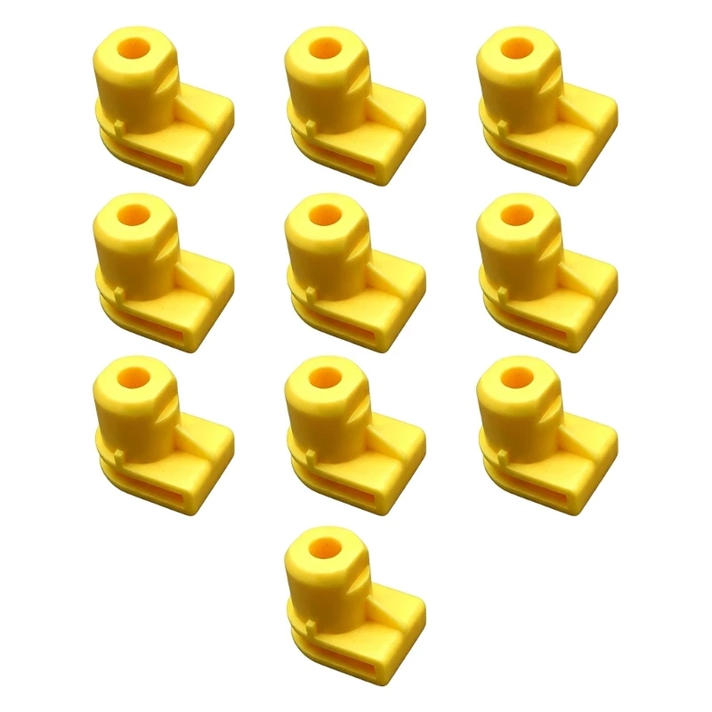 Bumper Mounting Clip Replacement 07147212877 Yellow Engineering Plastic Nut Clip for Headlight Installation Points and Repair