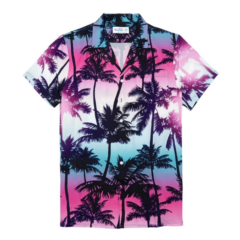 

Vibrant Floral Hawaiian Shirt Men's Clothes Short Sleeve Button Down 3D Print Summer Beach Holiday Hawaii Retro Shirt Blouse