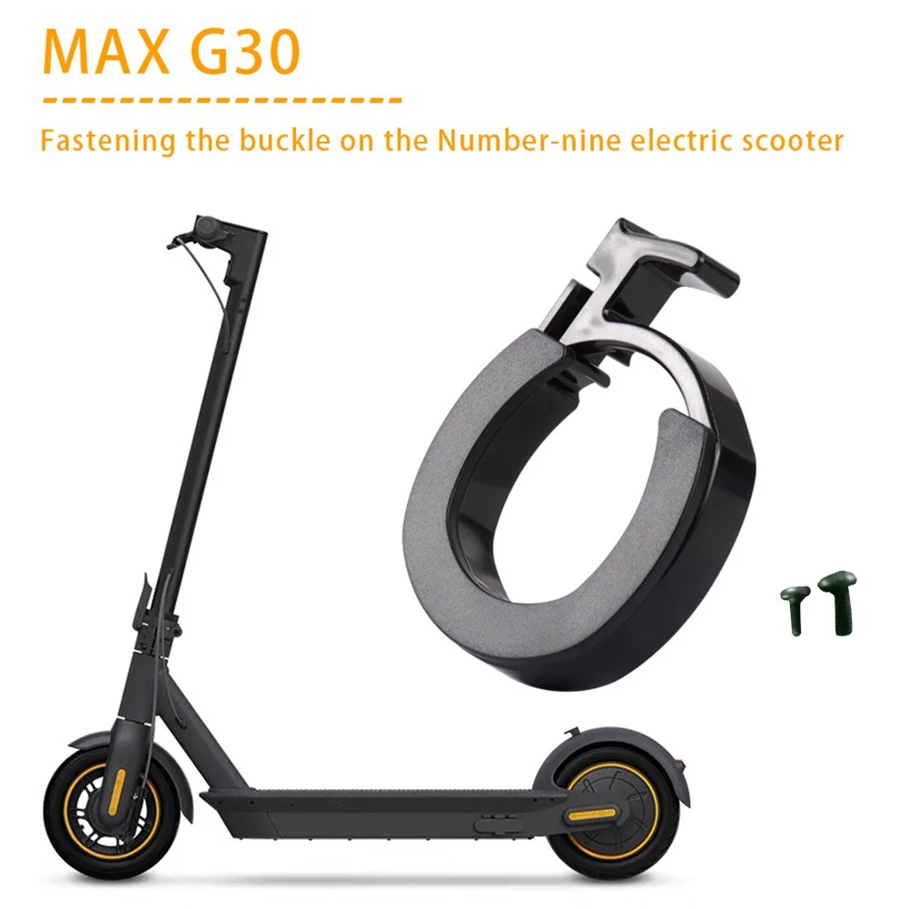 Round Lock Limit Ring + Limit Ring Base Kit For Ninebot Max G30 Electric Scooter Black Folding Limit Buckle Lock Scooter Parts