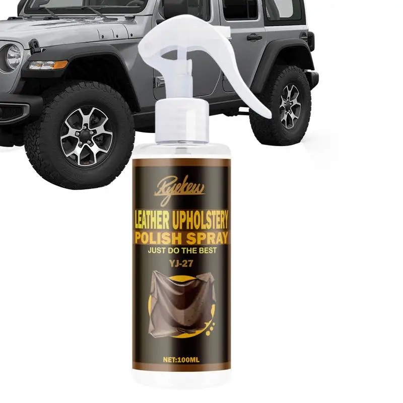 

Auto Interior Cleaner Car Interior Cleaner Refurbish Coating 100ml Leather Cleaning Spray Leather Care Cleaner For Car Leather