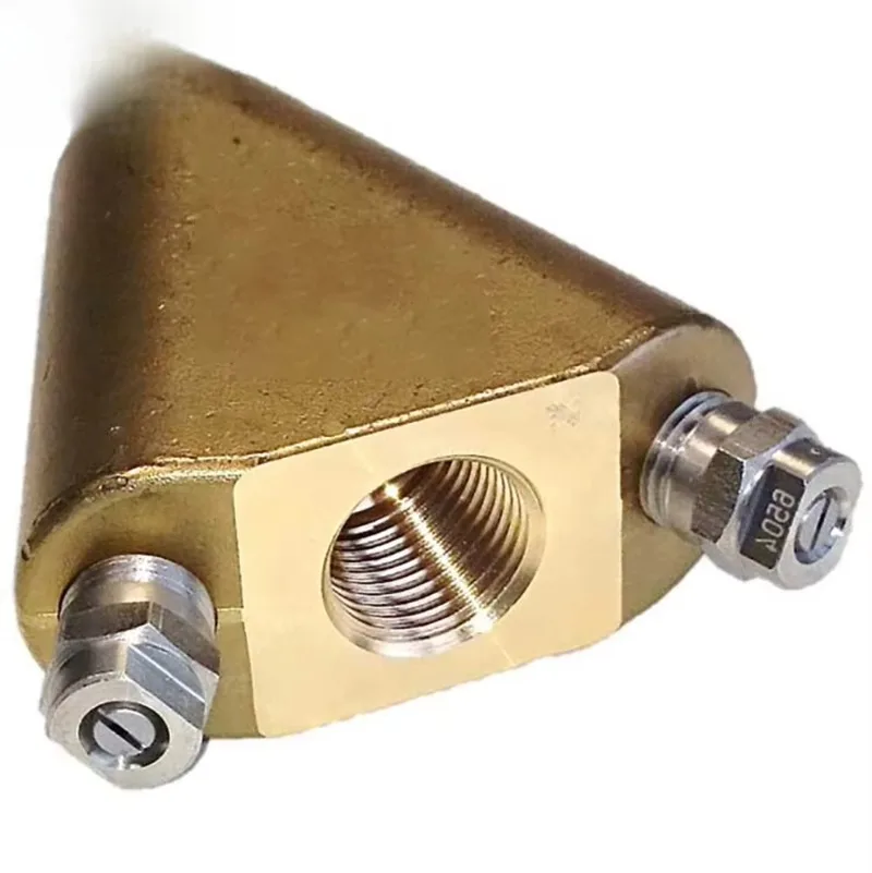1/4 High Pressure V Shape Sewer Cleaning Nozzle Stainless Steel Flounder Sewer Nozzle