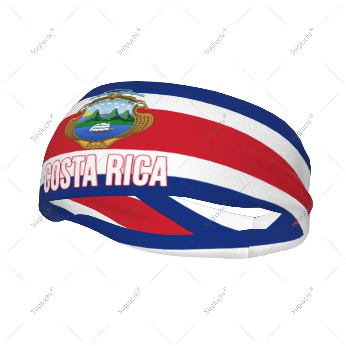 

Эластичные широкие повязки на голову с флагом Коста-Рики для мужчин и женщин, для йоги, фитнеса, тенниса, бега, занятий в спортзале