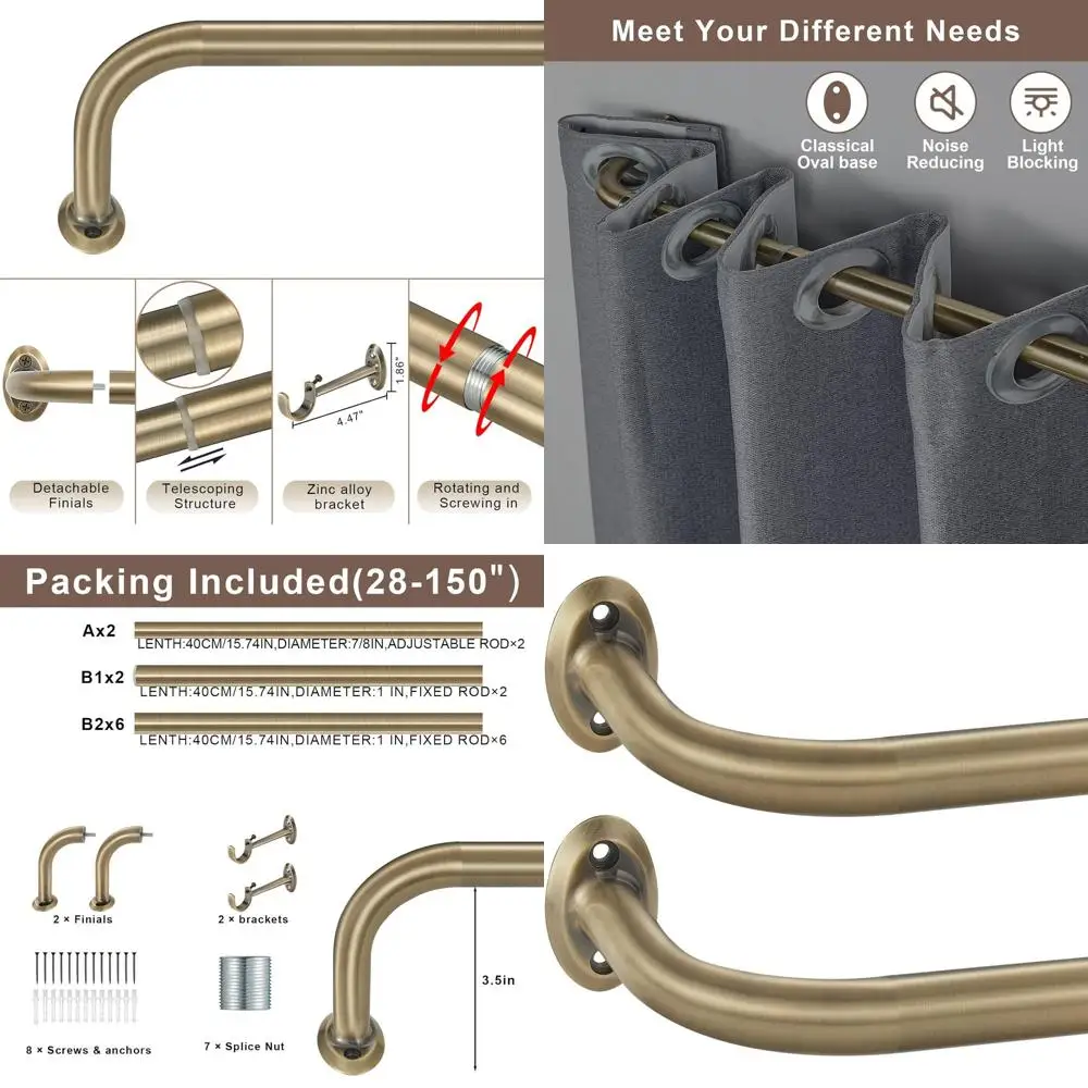 

Набор карнизов с регулируемой оберткой, диаметр 1, длина 28-150, отделка из античной бронзы с алюминиевыми наконечниками