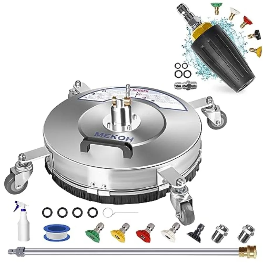 

Насадка для очистки поверхностей 18 дюймов, 4500 PSI и турбо-насадка 4000 PSI для мойки высокого давления