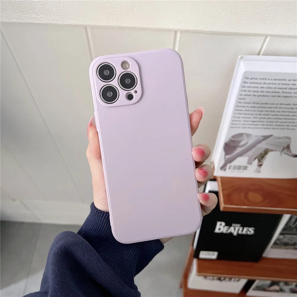 For Huawei P40 Lite P30 P20 P50 Pro Mate 40 30 20 Pro Case Luxury Solid Color Square Silicone Soft Cover For Huawei P Smart 2021