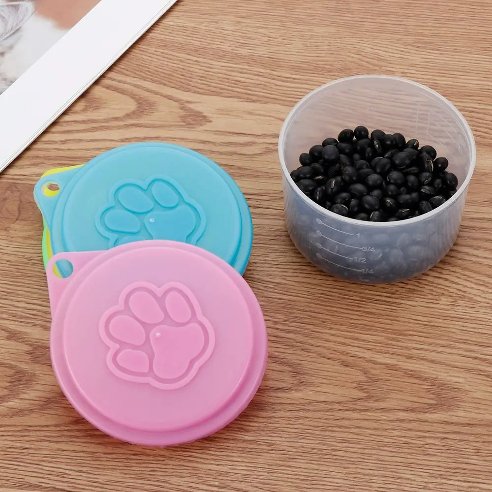 1/3/5 PCS Pet Food Tin Cover Plastic Lids Can Caps Fresh Top Covers Storage Reusable Food Storage Keep Fresh Tin Cover Cans Cap