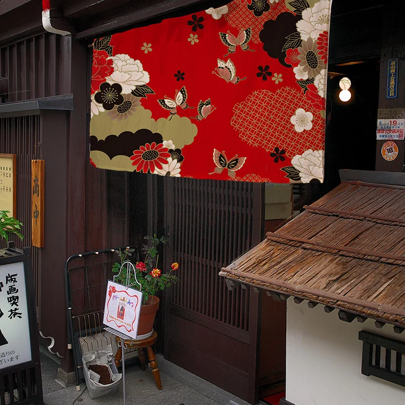 日本の装飾的な吊りカーテン,ドアのヘッド,短いカーテン,シェフのカーテン,キッチンのカーテン