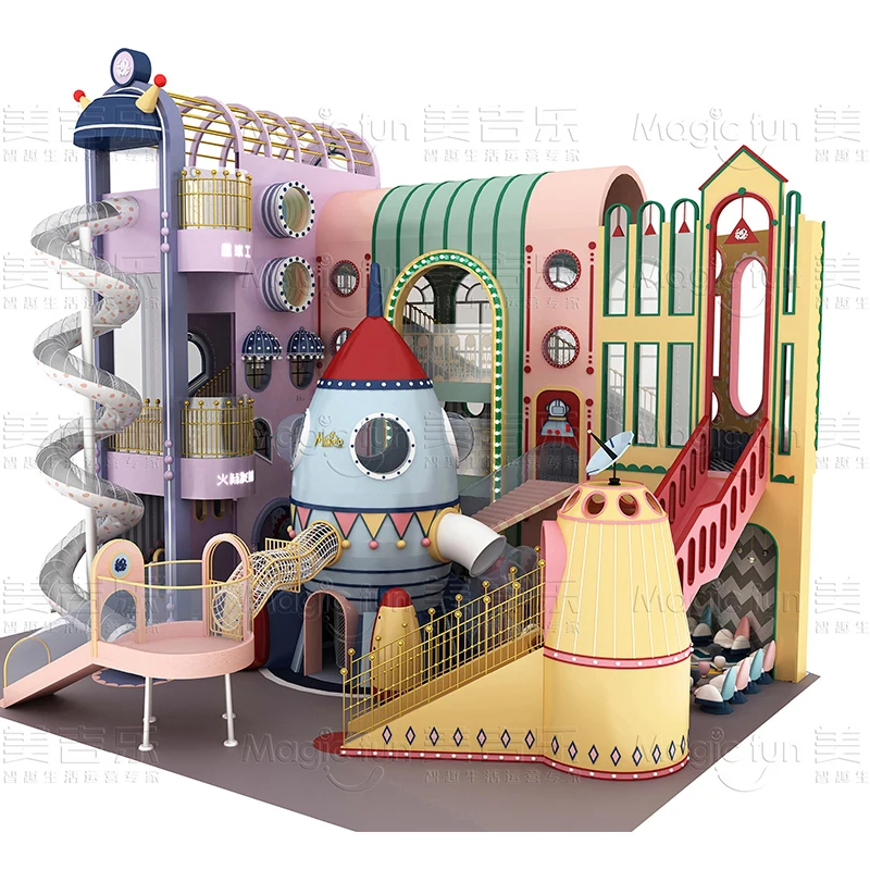 Soft Play Sets Kinderen Speeltuin Pretpark Apparatuur Kleine Speeltuin Decor Interieur Te Koop