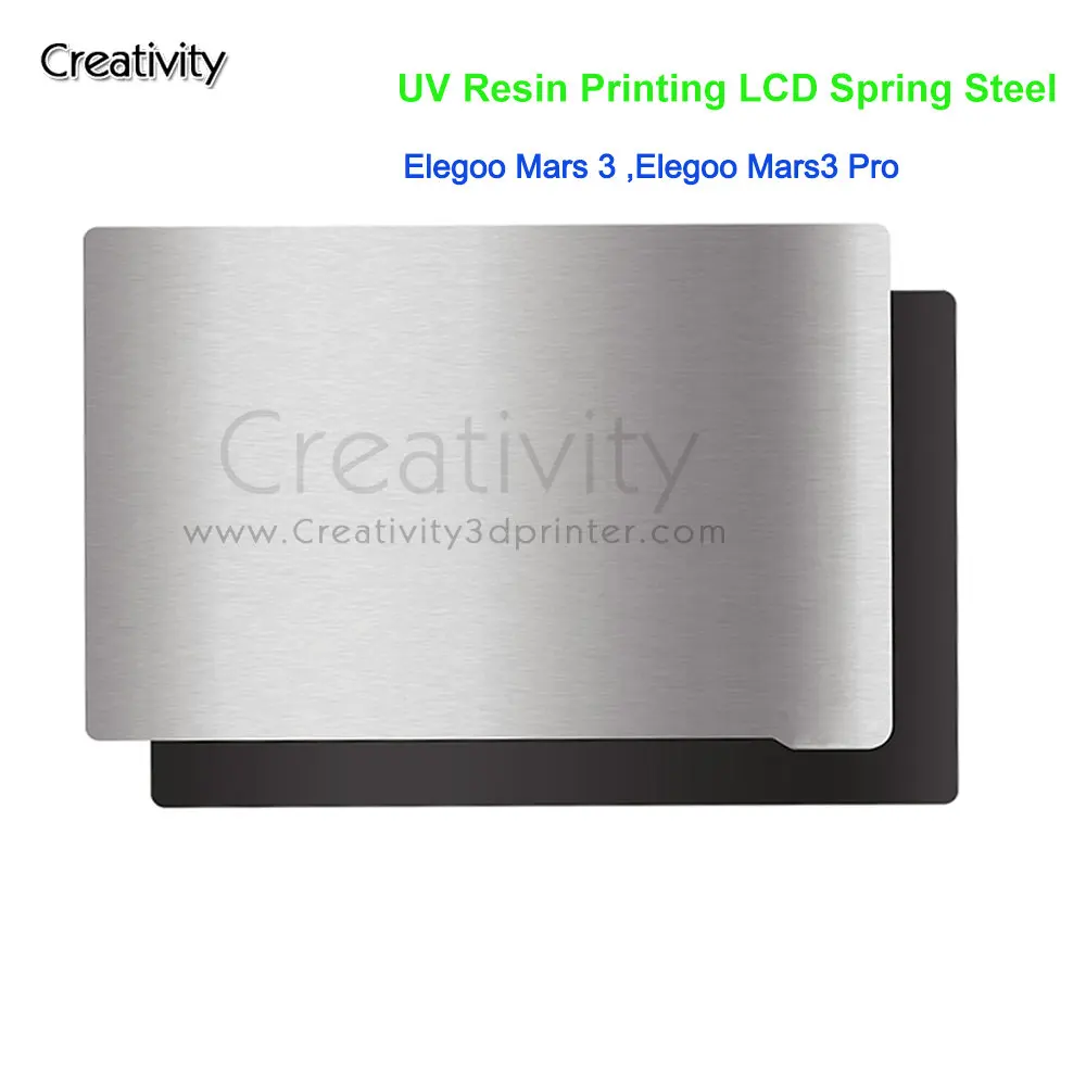 

Spring Steel For Elegoo Mars 3 ,Elegoo Mars3 Pro Flexible Build Plate Magnetic Base Bed SLA/DLP Resin LCD Priting 150*96.5mm