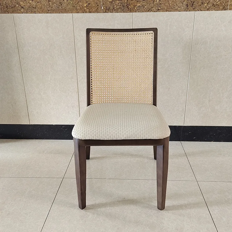 

Customizable wood rattan chair