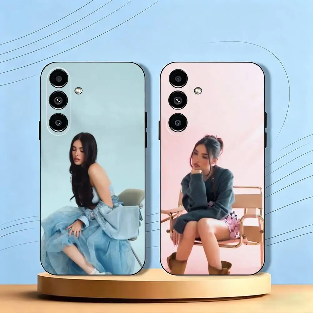 Madison Beer-R Pop Stars Phone Case Black Silicone Soft For Samsung Galaxy A73,A72,A71,A70,A53,A52,A51