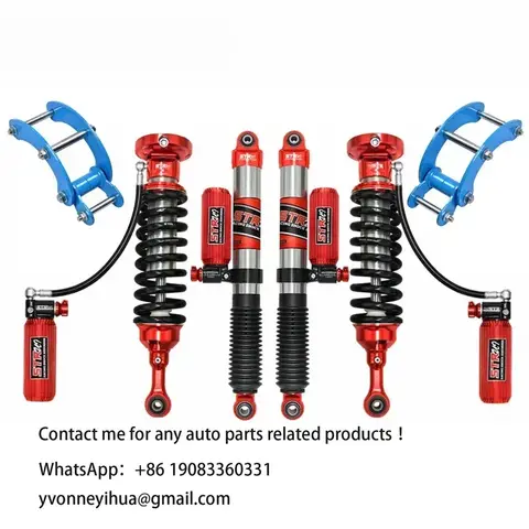 STR 코일 용수철 서스펜션 4x4 오프로드 조절식 코일오버 충격 흡수 장치, 닛산 나바라 NP300 D40 용
