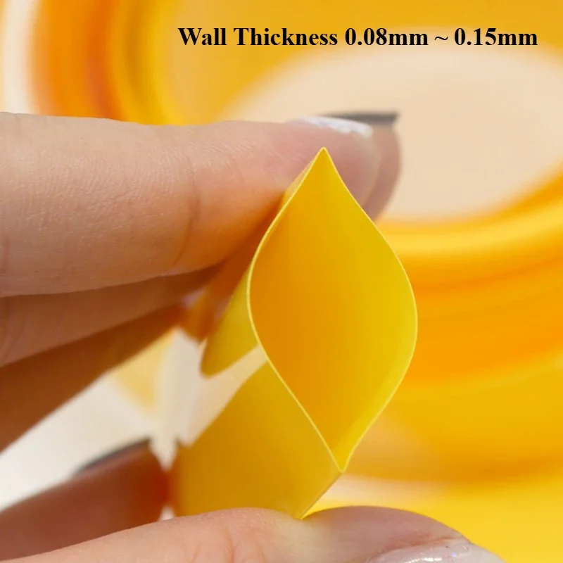 أفلام البطارية الصفراء 1 ~ 20 متر عرض 7 مللي متر ~ 200 مللي متر معزول التغطيه حماية التفاف بولي كلوريد الفينيل أنبوب الانكماش الحراري لحزم بطارية الليثيوم