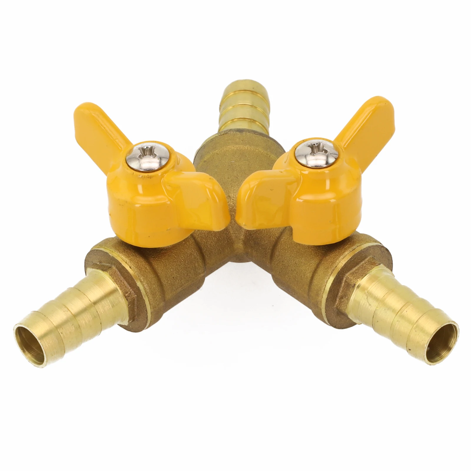 For Hose Leakage Prevention 3-way Ball Valve 10mm Hose Valve Corrosion-resistant Solid Brass Construction Thickened Wall