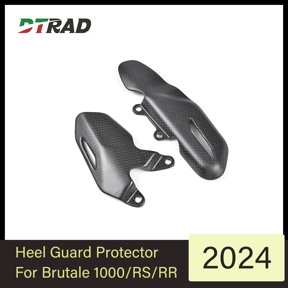 

For MV AGUSTA Brutale 1000/RS/RR 2024 Carbon Fiber Heel Guard Protector Motorcycles Foot Pegs Foot Wing Rearset Accessories