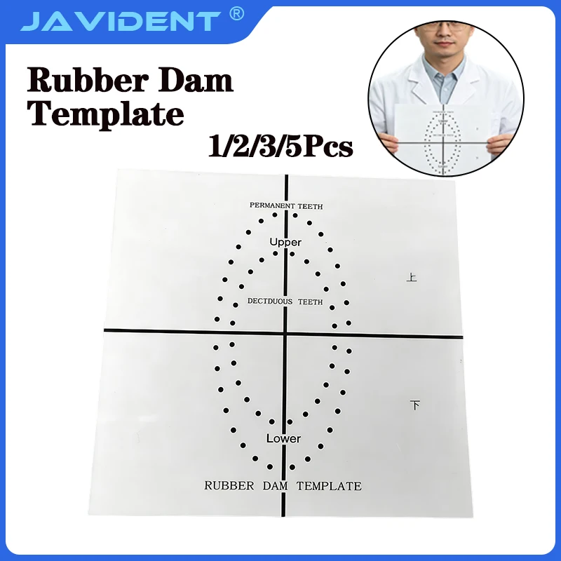 Dental Supplies Rubber Stamp Punching Plate Dental Rubber Stamp Positioning Punch Clear and Fade Resistant