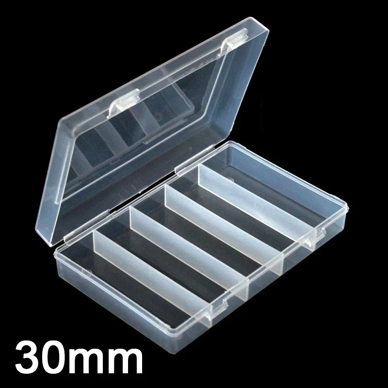 Home Storage Organization 27/30MM Clear Round Coin Cases Capsules Container Holder Storage Box Plastic For Storing Coins Bins