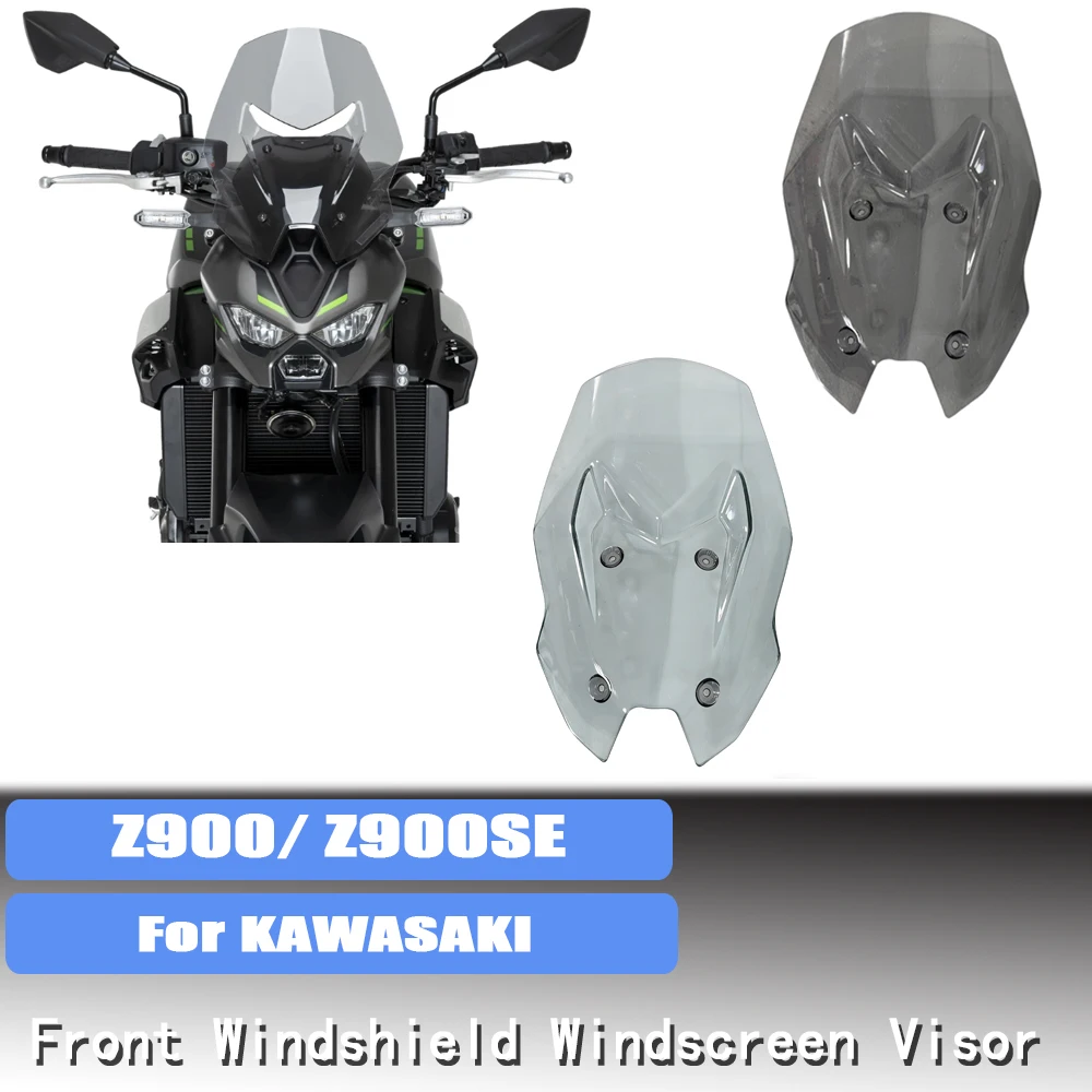 

Z900 SE Front Windscreen Visor & Spoiler Motorcycle Wind Deflector Fairing Shield For Kawasaki Z900 / Z900SE 2025-2026