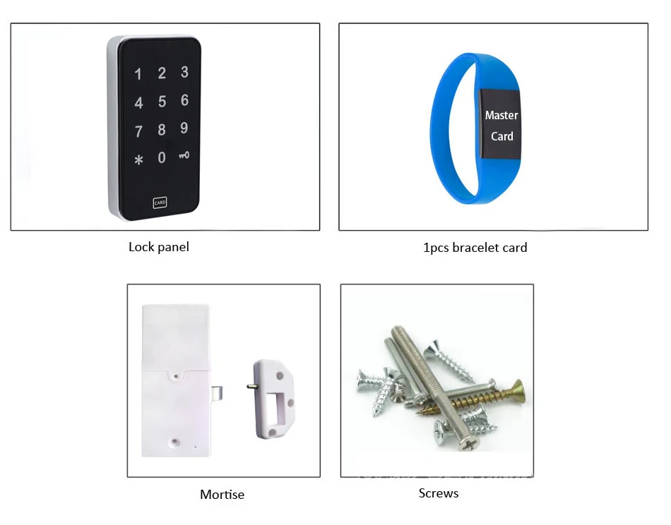 Touch Numerische Tastatur Passwort RFID Karte Schlüssel Digitale Elektronische Schrank Spind Schloss Großhandel – Detail 9