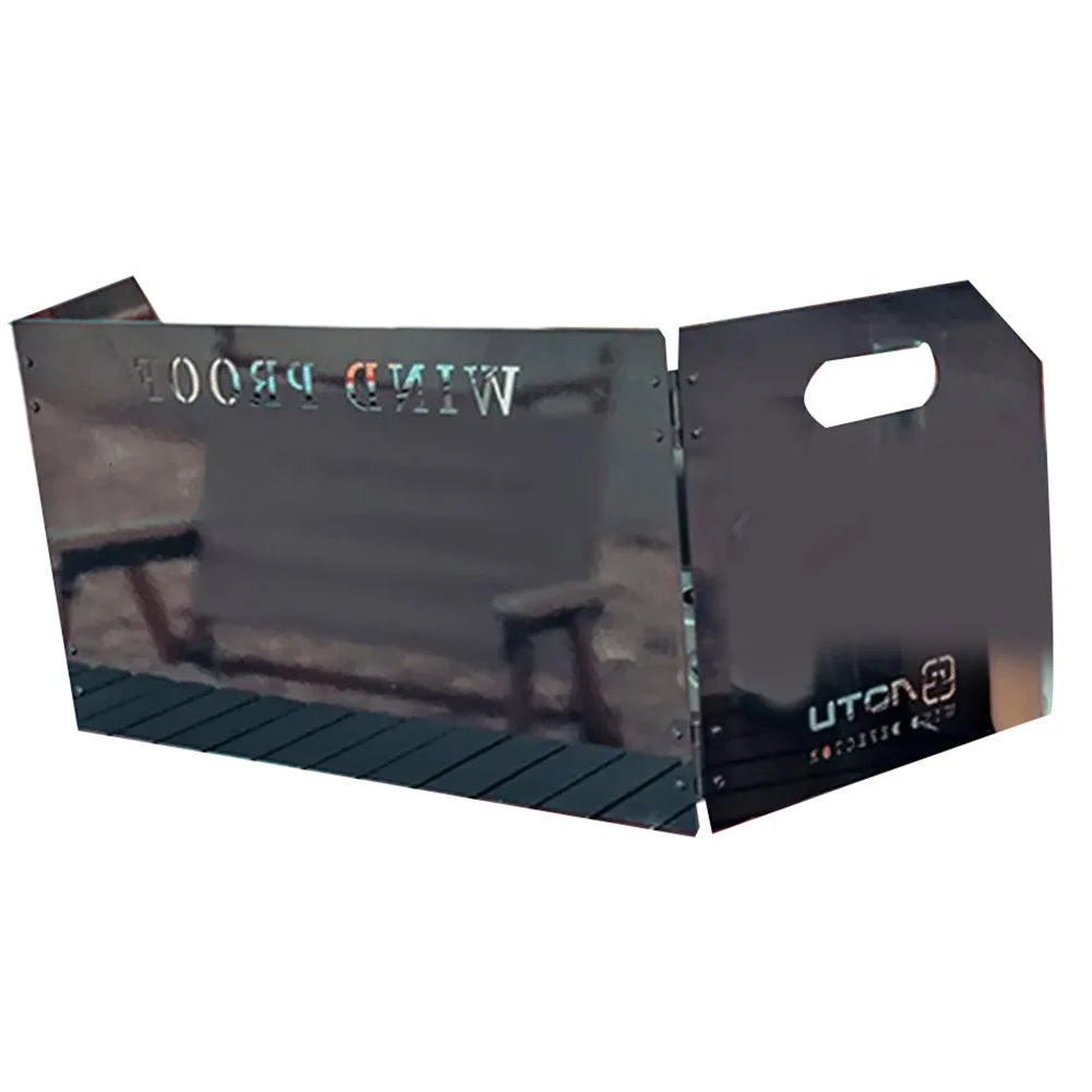 Adjustable Wind Barrier Camping Stove Protector Compact Design For Backpacking Easy Setup And Use Efficient Wind Block